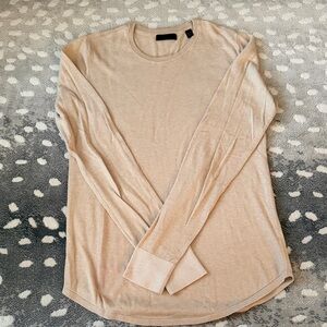Beige Long Sleeve Top